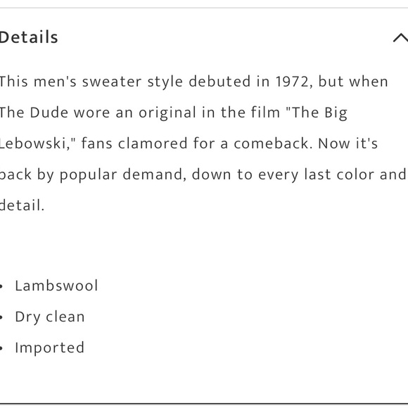 Pendleton Original Westerley Cardigan aka Big Lebowski Sweater Medium🎳 - Picture 11 of 11